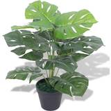 vidaXL Artificial Monstera Plant with Pot 45 cm Green Artificial Plant