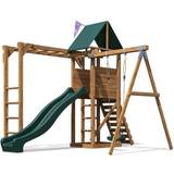 Playhouse Tower - Swings Playground WilderFort Double Swing Set
