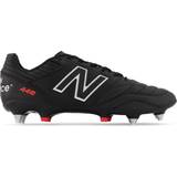 Grey Football Shoes New Balance 442 2.0 Pro SG Black/Red