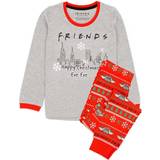 Viscose Pyjamases Children's Clothing Friends Boy's Christmas Pyjama Set - Grey/Red