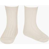 3-6M Pantyhoses Children's Clothing Condor Basic Rib Knee High Socks - Cream (20162-000-202)