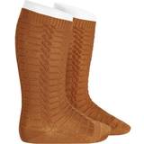 Elastane Pantyhoses Condor Braided Knee Socks - Cinnamon (23122-000-688)