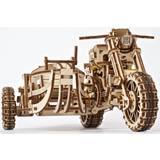 Wood 3D-Jigsaw Puzzles Ugears Motorcycle with Sidecar 380 Pieces