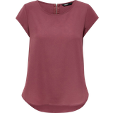 Only Vic Loose Short Sleeve Top - Rose/Rose Brown