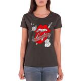 Rolling Stones The Stone Men's Vintage Tattoo Short Sleeve T-Shirt, (Charcoal)