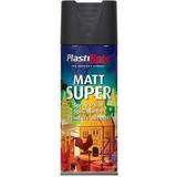 Spray Paints Plasti-Kote Matt Super Spray Black 400ml