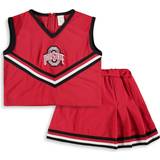 Red Knitted Vests Children's Clothing Girls Youth Scarlet Ohio State Buckeyes 2-Piece Cheer Set Scarlet