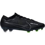 Purple Football Shoes Nike Zoom Mercurial Vapor 15 Elite FG M - Black/Summit White/Volt/Dark Smoke Grey