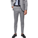Selected Slim Fit Habit Trousers - Light Grey