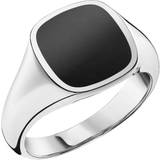 Black Jewellery Thomas Sabo Classic Ring - Silver/Black