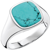 Signet Rings Thomas Sabo Classic Ring - Silver/Turquoise