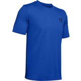 Under Armour T-shirts Under Armour Men's Sportstyle Left Chest Short Sleeve Shirt - Versa Blue/Black