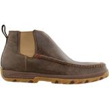 Men - Slip-On Lace Boots Twisted X Double Gore Driving - Brown