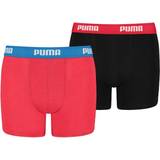 Boys Boxer Shorts Puma Boy's Basic Boxer 2 Pack - Red/Black (935454)