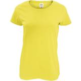 Fruit of the Loom Womens Short Sleeve Lady-Fit Original T-shirt - Yellow