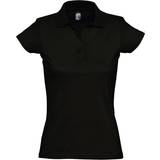 Sols Women's Prescott Polo Shirt - Deep Black