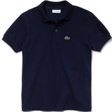 Short Sleeves Polo Shirts Children's Clothing Lacoste Kid's Regular Fit Petit Piqué Polo Shirt - Navy Blue (PJ2909)