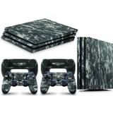 PlayStation 4 Bundle Decal Stickers giZmoZ n gadgetZ PS4 Pro Console Skin Decal Sticker + 2 Controller Skins - Digital Camo