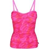 Swimwear on sale Regatta Aceana II Tankini Top - Pink Fusion Palm