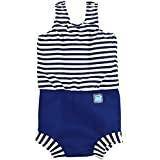 Babies Bathing Suits Children's Clothing Splash About Happy Nappy - Navy/White Stripe