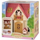 Doll Houses - Fabric Dolls & Doll Houses Sylvanian Families Red Roof Cosy Cottage Starter Home