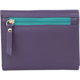 Eastern Counties Leather Isobel Purse - Purple/Turquoise