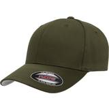 Boys Caps Flexfit Kid's Wooly Combed Cap - Olive Green