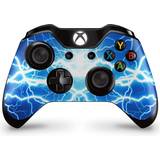 Xbox One Controller Decal Stickers giZmoZ n gadgetZ Xbox One 2 X Controller Skins Full Wrap Vinyl Sticker - Electic Blue Storm