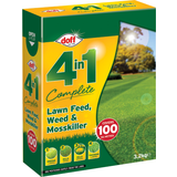 Plant Food & Fertilizers Doff 4 in 1 Complete Lawn Feed Weed & Moss Killer 3.2kg