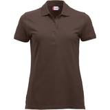 Brown - Women Polo Shirts Clique Women's Marion Polo Shirt - Dark Mocha