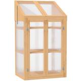 Mini wooden greenhouse OutSunny Grow House with Double Door