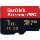 Memory Cards SanDisk MicroSDXC Extreme Pro 1TB 200MB/s A2 V30 UHS-I C10