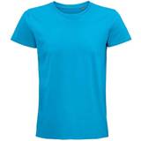 Sols Unisex Adult Pioneer Organic T-shirt - Aqua Blue