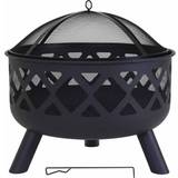 Garden & Outdoor Environment on sale Charles Bentley Large Round Fire Pit with Mesh Cover