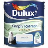 Dulux matt emulsion white mist Dulux Simply Refresh One Coat Ceiling Paint, Wall Paint White Mist 2.5L