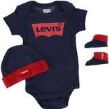 Cotton Other Sets Children's Clothing Levi's Baby Romper and Shoes Set 3-piece - Dress Blues