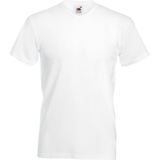 V-Neck Tops Fruit of the Loom Valueweight V-Neck Short Sleeve T-shirt M - White