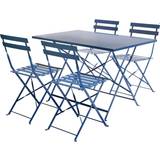 Metal Patio Dining Sets Garden & Outdoor Furniture Charles Bentley GLBIST04RECNG Patio Dining Set, 1 Table incl. 4 Chairs