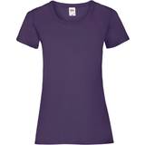 Fruit of the Loom Womens Valueweight Short Sleeve T-shirt 5-pack - Purple