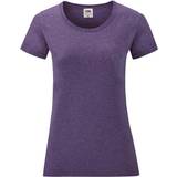Fruit of the Loom Womens Valueweight Short Sleeve T-shirt 5-pack - Heather Purple