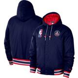 Nike Brooklyn Nets City Edition Courtside Hooded Full Zip Bomber Jacket 2021-22 Sr
