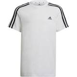 Adidas T-shirts Children's Clothing adidas Junior Essentials 3-stripes T-shirt - White/Black (HD5973)