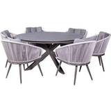Dining table and chairs Royalcraft Aspen Patio Dining Set, 1 Table incl. 6 Chairs