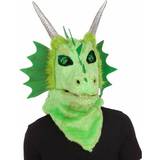 Green Facemasks Fancy Dress BigBuy Carnival Mask Dragon