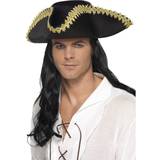 Pirates Hats Fancy Dress Smiffys Pirate Hat Black