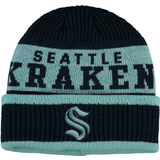 Outerstuff Seattle Kraken Puck Pattern Cuffed Knit Hat Youth