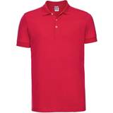 Russell Athletic Mens Stretch Short Sleeve Polo Shirt (Fuchsia)
