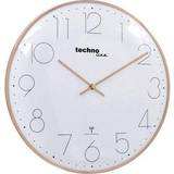 Technoline Clocks Technoline WT 8235 gold optik Radio Wall 350 mm x 25 mm Rose Gold Wall Clock