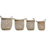 With Handle Baskets Dkd Home Decor set (40 x 40 x 40 cm) Basket 40cm
