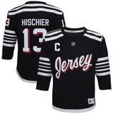 NHL Game Jerseys Outerstuff New Jersey Devils Nico Hischier Black 2021/22 Alternate Replica Player Jersey